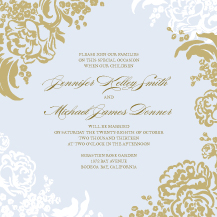 Wedding Invitations - lush bouquet