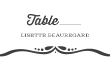 Place Card - framed love