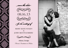 Save the Date Card with photo - forever & ever