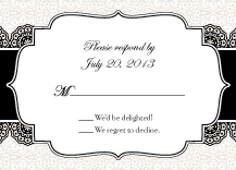 Response Card - simple elegance