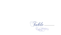 Place Card - crown scroll