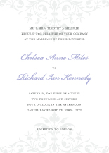 Wedding Invitations - ornate scroll
