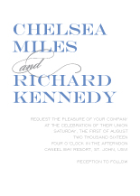 Wedding Invitations - modern type