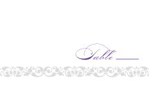 Place Card - damask monogram