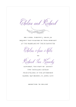 Wedding Invitations - hearts swirl