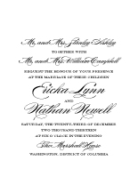 Wedding Invitations - traditional wedding