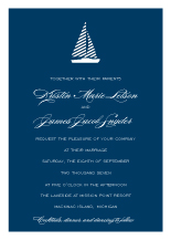 Wedding Invitations - freeport sailboat