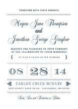 Wedding Invitations - modern meets vintage