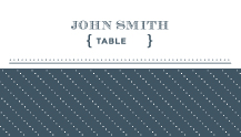 Place Card - modern meets vintage