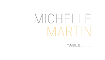 Place Card - fresh typography