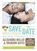 Save the Date Card with photo