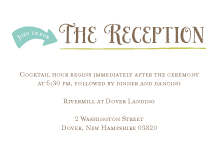 Reception Card