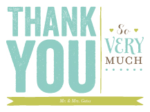 Wedding Thank You Card